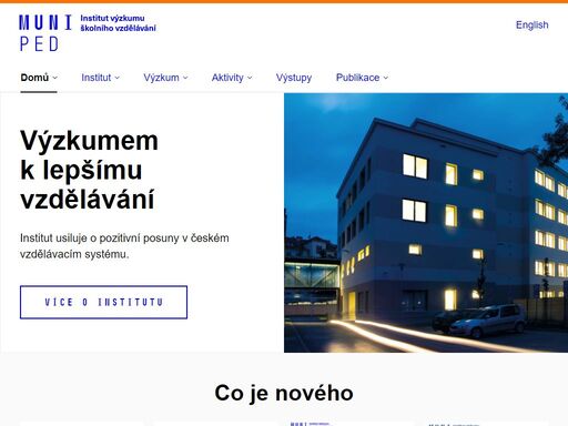 institut usiluje o pozitivní posuny v českém vzdělávacím systému.