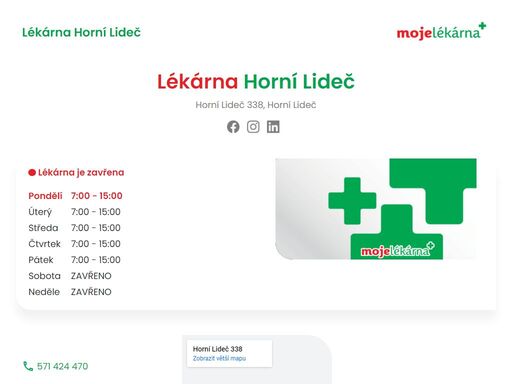 www.lekarna-lidec.cz