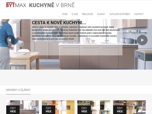 návrhy a realizace kuchyňských linek a kuchyní - bytmax kuchyňské studio