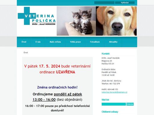 www.veterinapolicka.cz