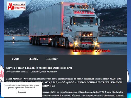 servis a opravy nákladních automobilů 