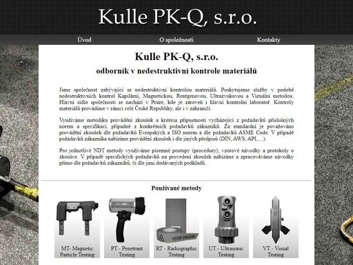 kulle pk-q, s.r.o. je společnost zabívající se nedestruktivní kontrolou materiálů (defektoskopií).