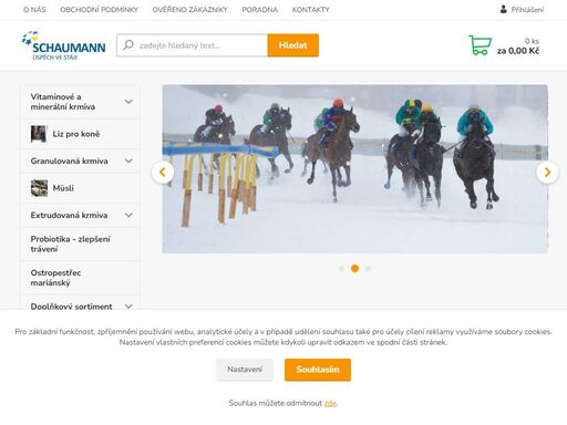 e-shop pro prodej krmiv pro koně
