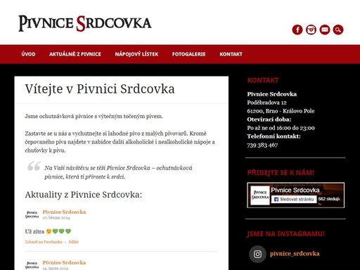 www.pivnicesrdcovka.cz