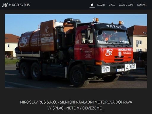 miroslav rus s.r.o. - silniční nákladní motorová doprava