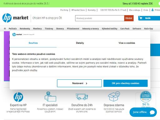 online hp market - originální počítače, notebooky, tiskárny a příslušenství. nakupujte hp přímo od zdroje na hpmarket.cz