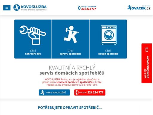 kovoslužba praha nabízí kompletní služby v oblasti prodeje a servisu bílé techniky, spotřební elektroniky, varné a topné techniky.