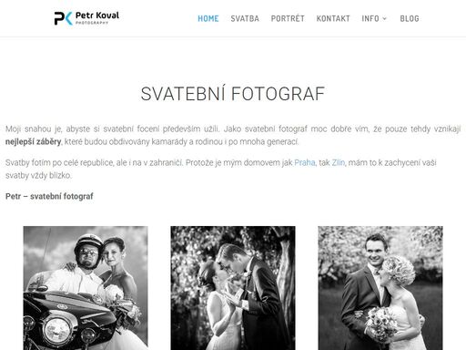 profesionální svatební, portrétní a reklamní fotograf, dostupný po celé české republice i v zahraničí.
