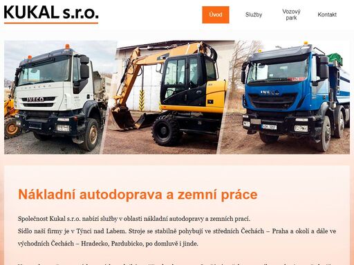 služby v oblasti autodopravy sklápěči nad 3,5 t a zemních prací. působíme ve středočeském kraji a východních čechách.