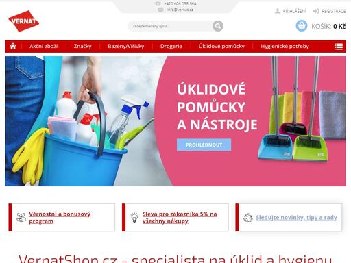 eshop se specializuje na prodej úklidové chemie a čisticích prostředků pro domácnosti i firmy. nabízíme široký výběr za výhodné ceny. výhradní dovozce produktů sucitesa pro čr.