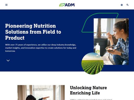 food is fundamental. food sustains us, fulfills us and fuels our well-being—and adm is devoted to that impact every single day. 