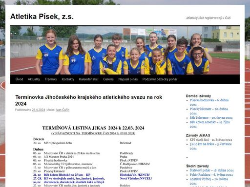 www.atletikapisek.cz