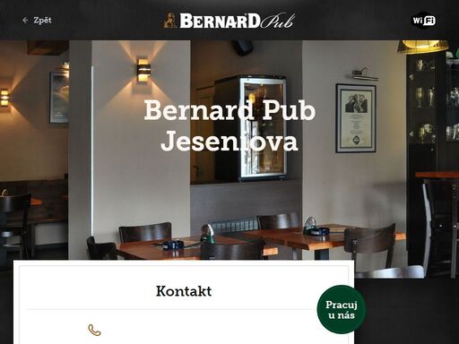 restaurace bernardpub jeseniova vás zve na dobré posezení u dobrého jídla a kvalitního piva bernard.
