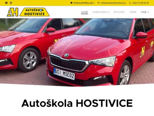 www.autoskolahostivice.cz