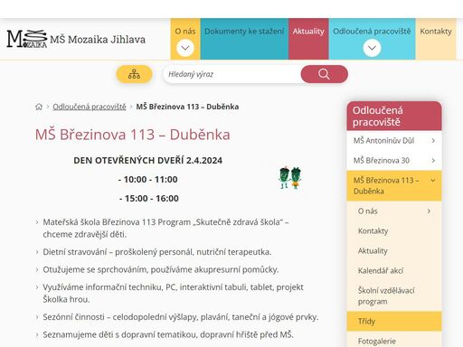 msmozaikaji.cz/odloucena-pracoviste/ms-brezinova-113-dubenka