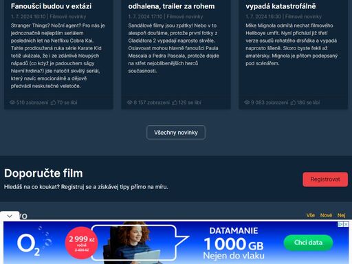 první český filmový web, který se věnuje netflixu, hbo či apple tv a každý den přináší novinky a tipy na co koukat online.