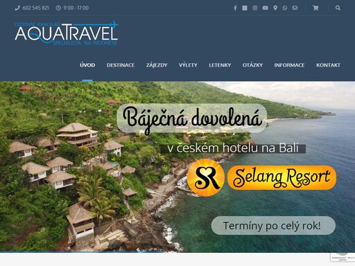 aquatravel - rodinná cestovní kancelář specializující se na zájezdy po indonésii, ostrov bali, a potápění již přes 22 let. člen ack čr.