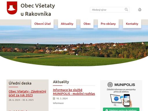 www.obec-vsetaty.cz