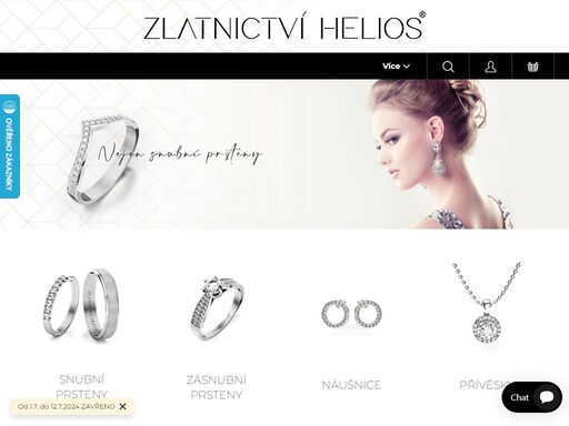 zlatnictví a hodinářství helios se zabývá prodejem a výrobou šperků, snubních i zásnubních prstenů ze zlata a stříbra. nabízí hodinářský sortiment, servis a zboží z chirurgické oceli.