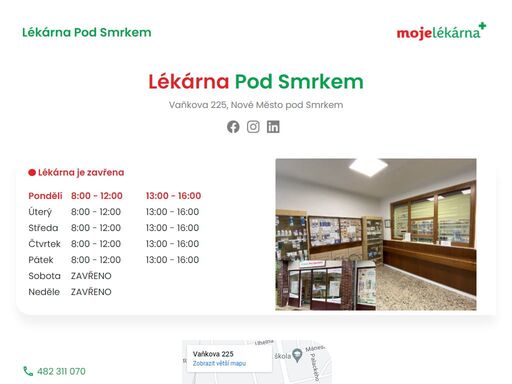 www.lekarnasmrk.cz