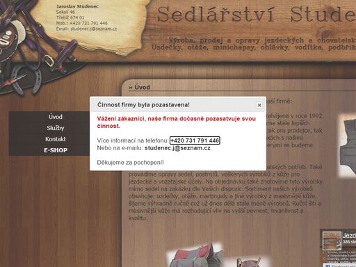 www.sedlarstvistudenec.cz