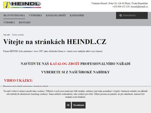 heindl - prodej speciálního a běžného nářadí, strojů a zařízení z oblastí hydraulika, pneumatika a elektro