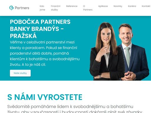 pobočka partners banky brandýs - pražská poskytuje nezávislé finanční poradenství a osobní finanční plánování. finanční poradce vám pomůže ve sjednání a kalkulaci hypotéky, pojištění nebo investic