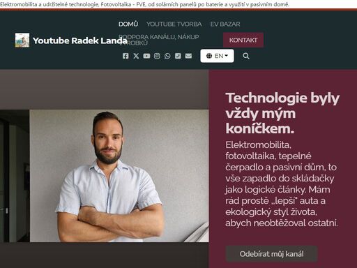 elektromobilita a udržitelné technologie, fotovoltaika - fve, od solárních panelů po baterie a využití v pasivním domě.