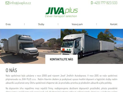 jivaplus s.r.o. je transpotní společnost, která byla založena v roce 2000