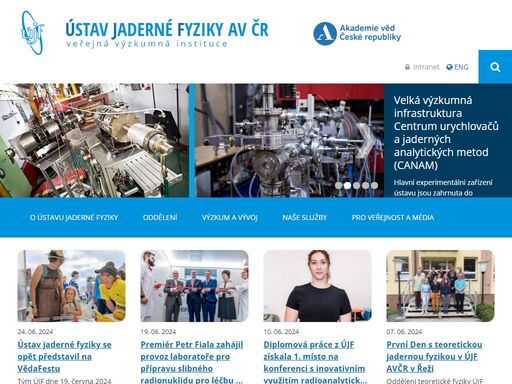 ústav jaderné fyziky akademie věd české republiky, veřejná neuniverzitní výzkumná instituce.