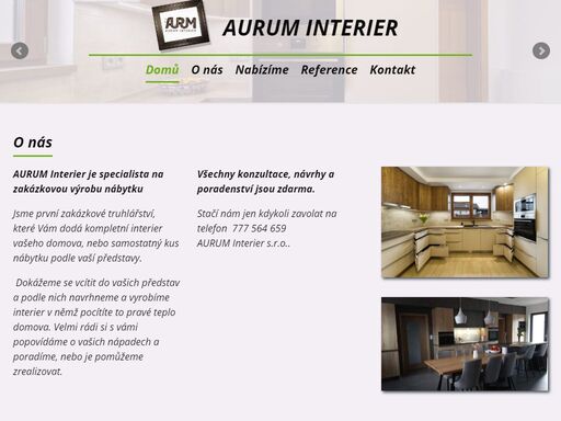 aurum interier je specialista na zakázkovou výrobu nabytku