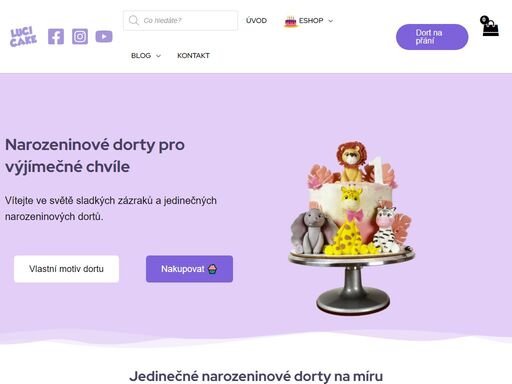 narozeninové dorty vyrobené z čerstvých surovin ideální pro různé příležitosti. vybírejte z široké nabídky nebo nám zadejte vlastní návrh.
