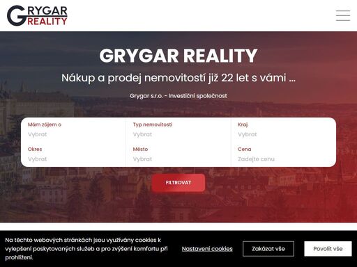 grygar reality nákup a prodej nemovitostí již 22 let s vámi...