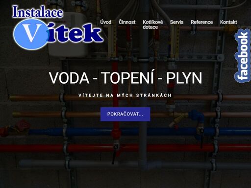 instalace vítek - montáž a dodávka instalací v oblasti voda, topení, plyn, kanalizace, realizace ústředního a podlahového vytápění, tepelných čerpadel.