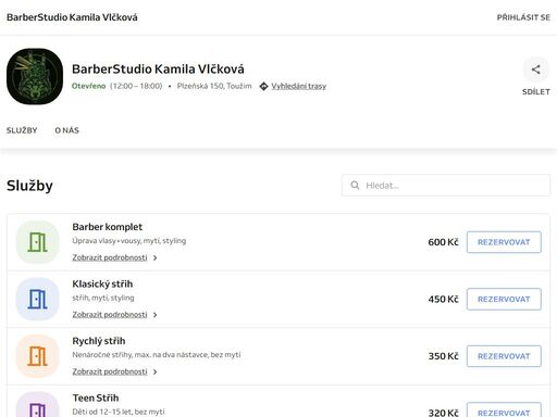 rezervujte online u barberstudio kamila vlčková v toužim.