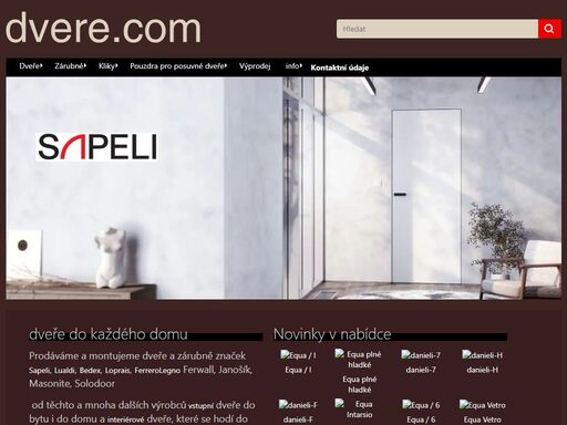 dvere.com - dveře sapeli a jiné, praha, zárubně, kování, okna, - - dveře sapeli a jiné, praha, zárubně, kování, okna,