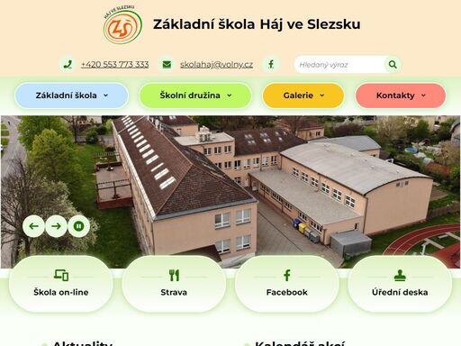 základní škola háj ve slezsku, okres opava, příspěvková organizace