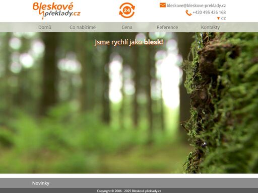 bleskové překlady