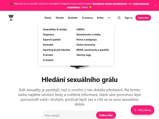 seriózní a ověřené informace o sexualitě, které vám pomohou lépe porozumět sobě i druhým, prožívat lepší sex a cítit se ve své sexualitě sebejistě