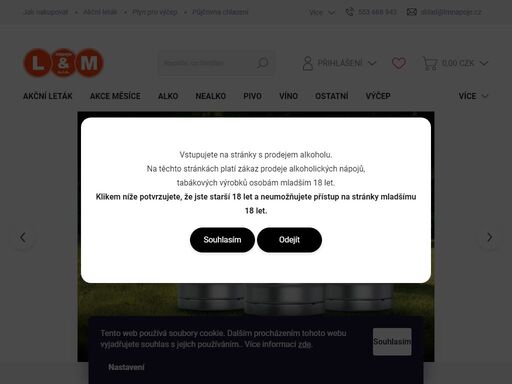 prodejna alko a nealko nápojů