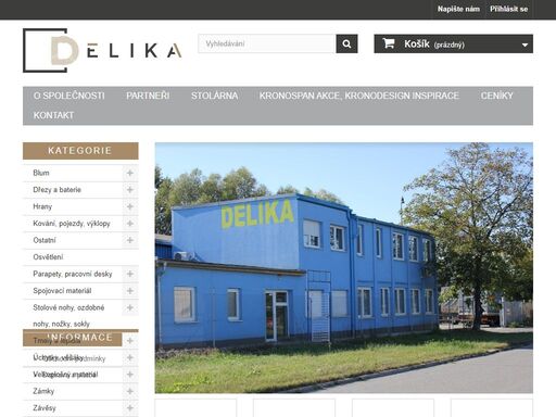 prodej potřeb pro stolaře a velkoplošných materiálů, stolárna, truhlárna, 