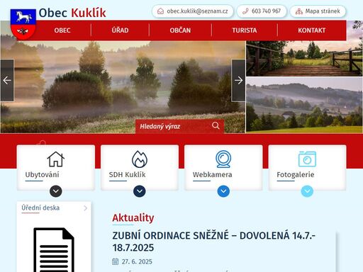oficiální stránky obce