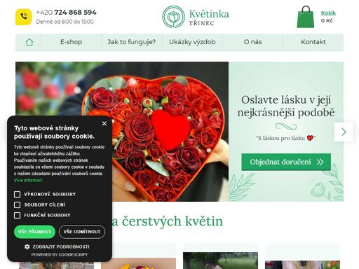 

rozvoz květin třinec a okolí (doručujeme do českého těšína, jablunkova,  bystřice, karviné, havířova, ostravy a dalších blízkých měst.)

 ?? objednejte si květiny pohodlně online