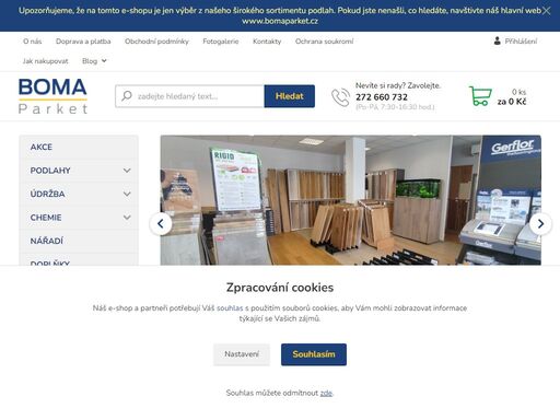 e-shop podlah podlahy1.cz společnosti boma parket z prahy prodává kvalitní vinylové, rigidní a dřevěné podlahy, chemii a prostředky pro údržbu podlah.