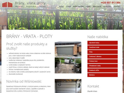brány vrata ploty dodáváme a montujeme již více jak 20 let. na všechny brány vrata ploty nabízíme mnohaletou záruku, kterou ale obvykle nebudete potřebovat.