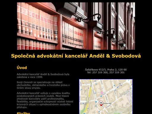 spolecna advokatni kancelar andel svobodova