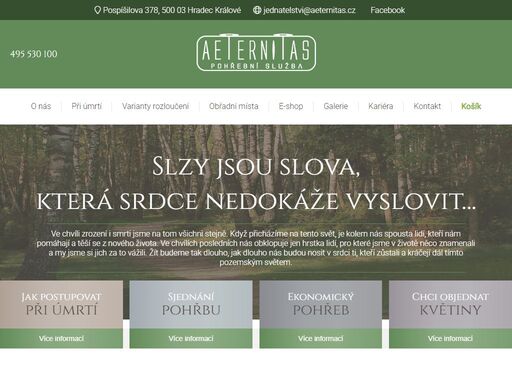 aeternitas - pohřební služba