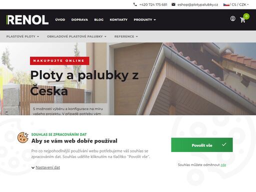 vyrábíme plastové ploty a plastové palubky na míru. ?? až 120 barev & dekorů. skladem, posíláme ihned.