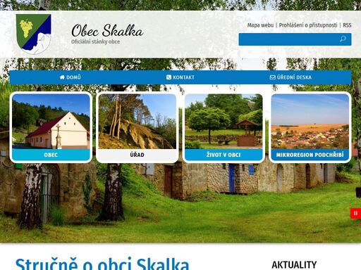 oficiální webové stránky obce skalka