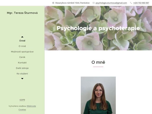 na masarykově náměstí v pardubicích poskytuji individuální psychoterapii pro klienty od 15 let, rodinnou terapii (včetně párové), psychologické poradenství, dynamickou diagnostiku pro děti školního věku a přípravu předškoláků.